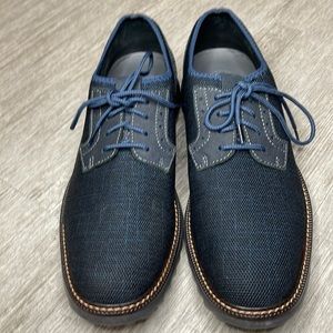 Men’s 10.5 Navy Blue Dockers Einstein Smart Series Oxford